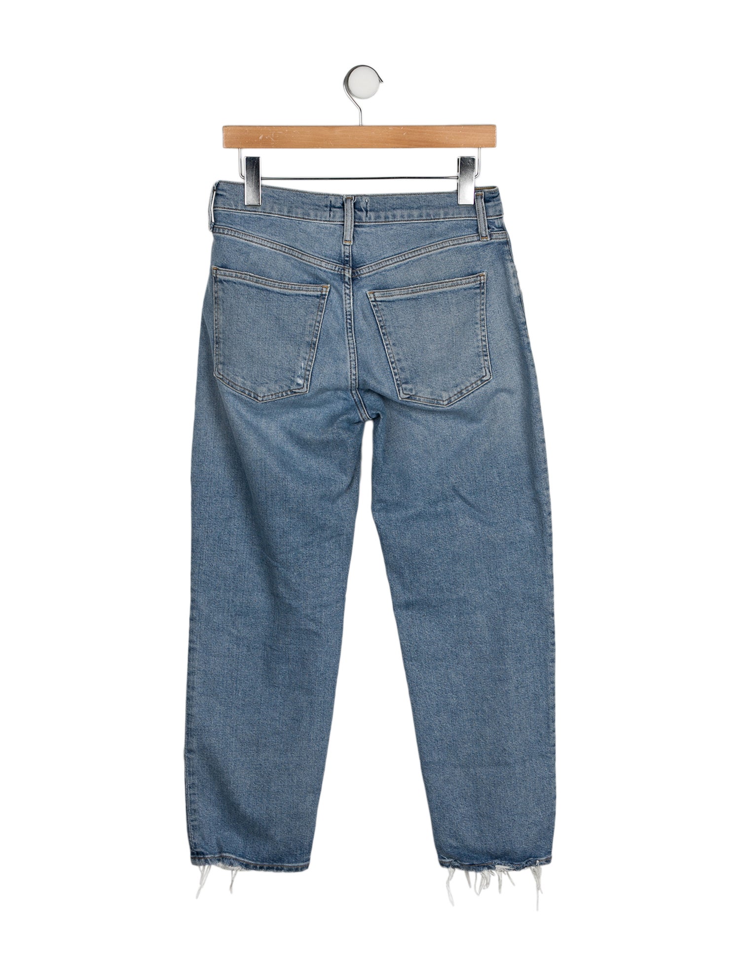 AGOLDE Mid-Rise Straight Leg Jeans